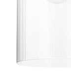 Lucande Carlie hanging light, 3-bulb, brass/clear, Ø 12.21 in