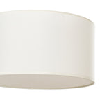 Lucande Avery ceiling light, 13.7 in, beige, fabric