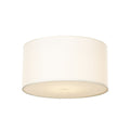 Lucande Avery ceiling light, 13.7 in, beige, fabric