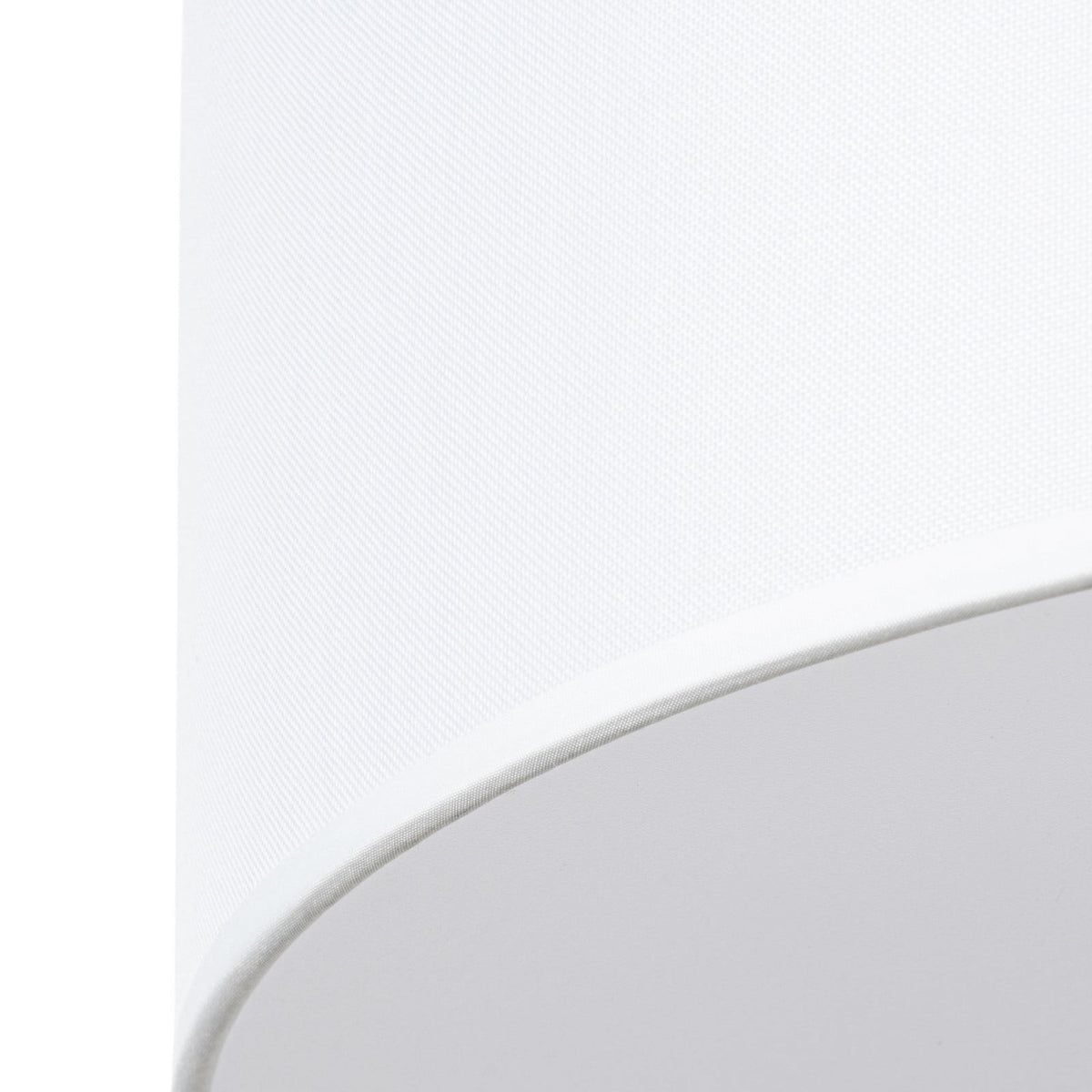 Lucande Blake ceiling light, Ø 15 in, white, fabric
