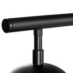 Lucande Oscar pendant light, 36 in, 4-bulb, black, glass