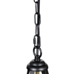 Lucande Noah pendant light, 1-bulb, 10 in, black, metal