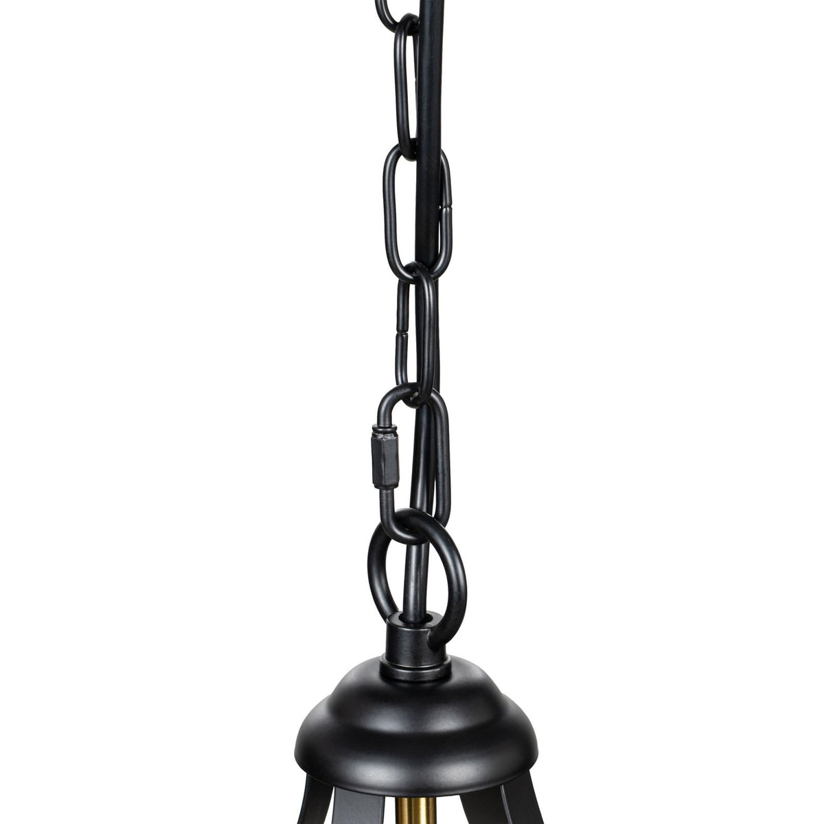 Lucande Noah pendant light, 1-bulb, 10 in, black, metal