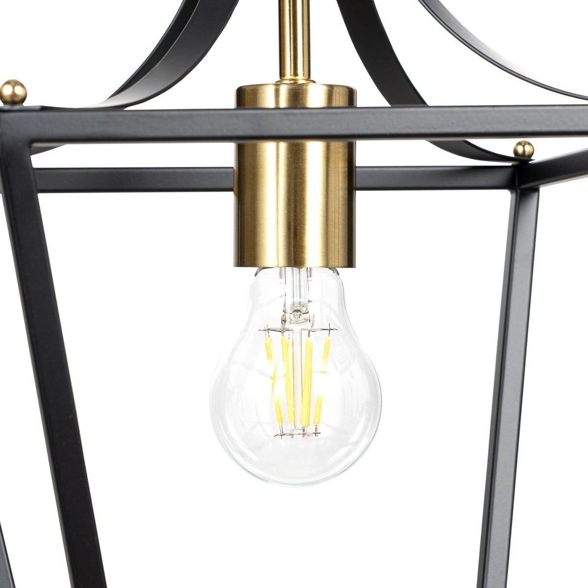 Lucande Noah pendant light, 1-bulb, 10 in, black, metal