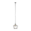 Lucande Noah pendant light, 1-bulb, 10 in, black, metal