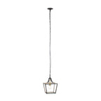 Lucande Noah pendant light, 1-bulb, 10 in, black, metal
