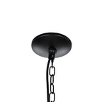 Lucande Noah pendant light, 1-bulb, 10 in, black, metal