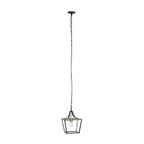 Lucande Noah pendant light, 1-bulb, 10 in, black, metal