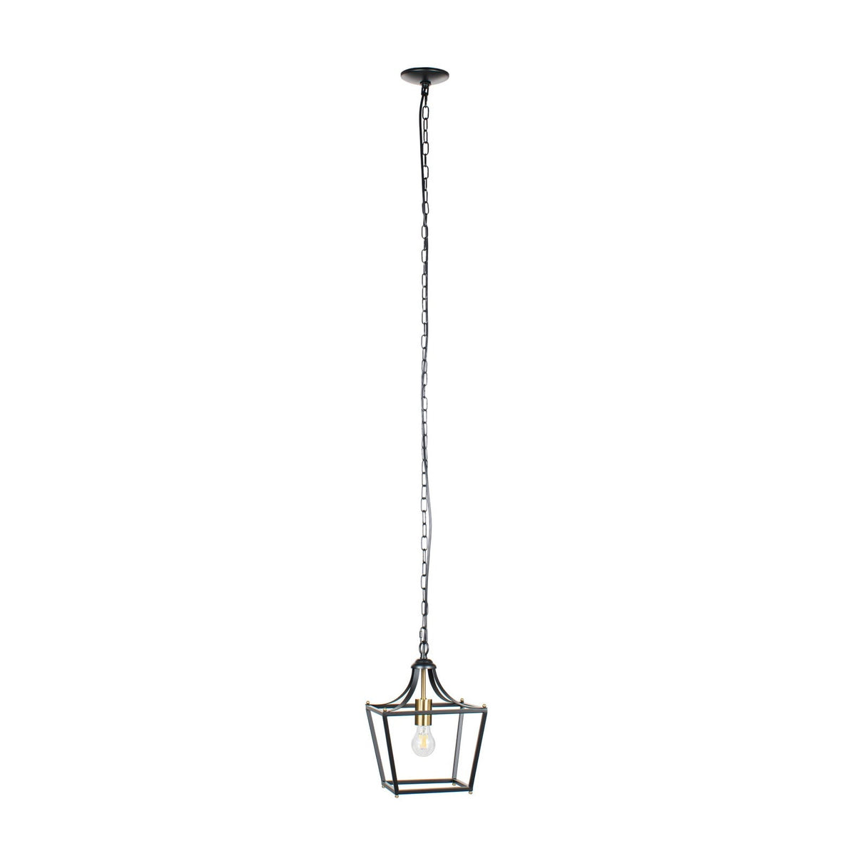 Lucande Noah pendant light, 1-bulb, 10 in, black, metal