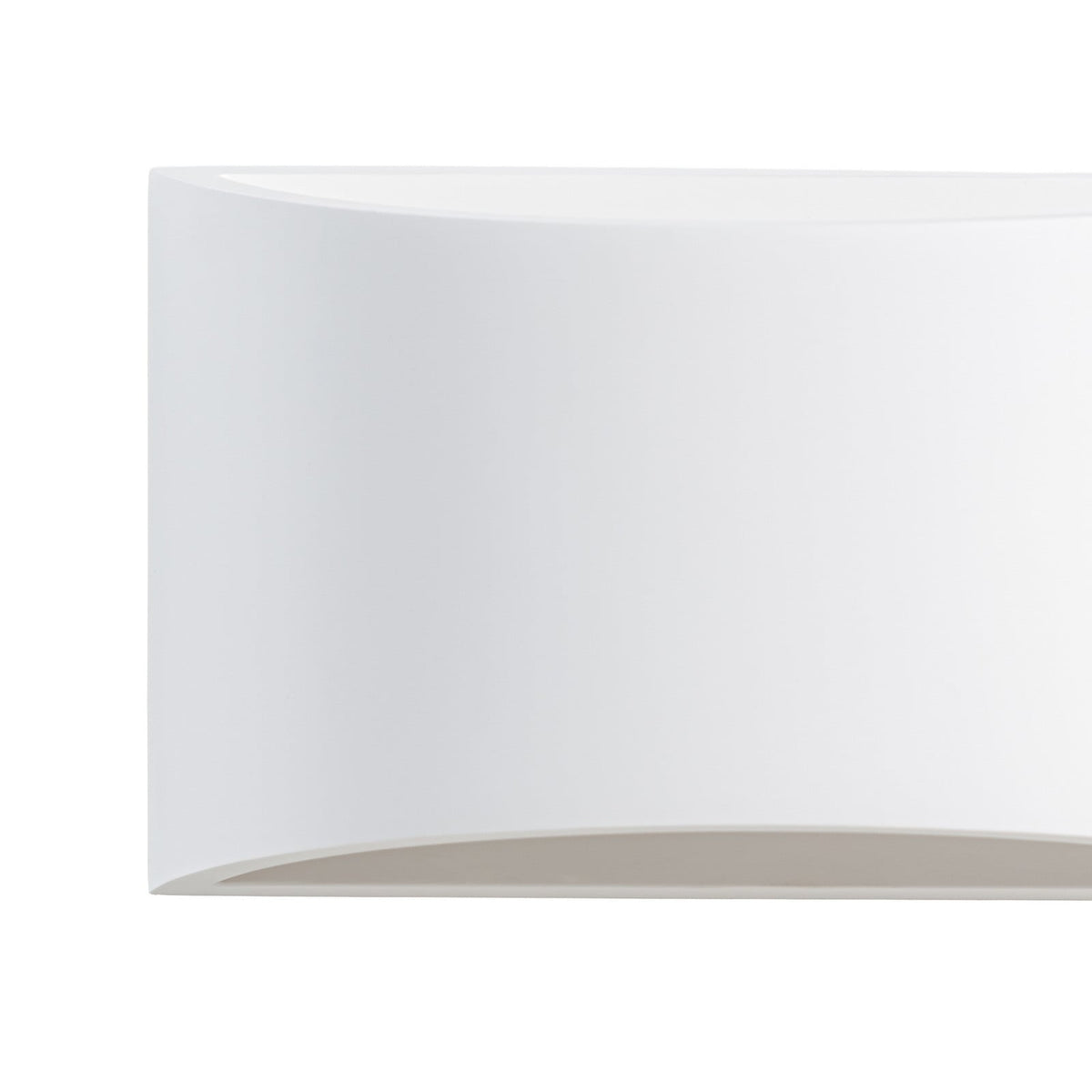 Lucande Heiko wall light, up/down, plaster, white, height 4.7 in
