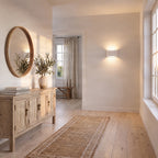 Heiko 4 3/4" White Plaster Wall Sconce