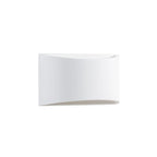 Lucande Heiko wall light, up/down, plaster, white, height 4.7 in