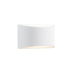 Lucande Heiko wall light, up/down, plaster, white, height 4.7 in