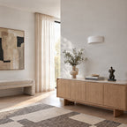 Aurel 4" White Plaster Wall Sconce