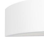 Lucande Aurel wall uplighter, plaster, width 11.8 in, up/down