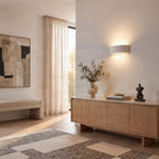 Aurel 4" White Plaster Wall Sconce