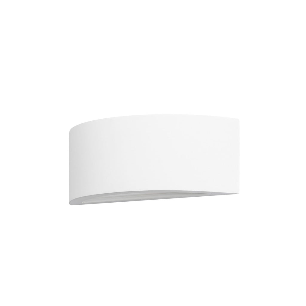 Lucande Aurel wall uplighter, plaster, width 11.8 in, up/down