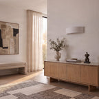 Lucande Aurel wall uplighter, plaster, width 11.8 in, up/down