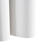 Lucande Novali wall lamp, white, plaster, up/down, height 10.2 in