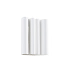 Lucande Novali wall lamp, white, plaster, up/down, height 10.2 in