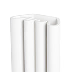 Lucande Novali wall lamp, white, plaster, up/down, height 10.2 in