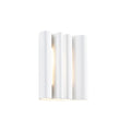 Lucande Novali wall lamp, white, plaster, up/down, height 10.2 in