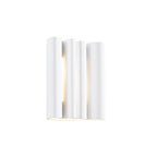 Lucande Novali wall lamp, white, plaster, up/down, height 10.2 in