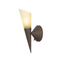 Lucande Alva wall light, rust, glass, height 11.34 inches