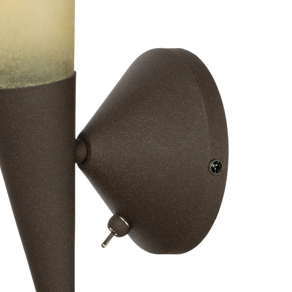 Lucande Alva wall light, rust, glass, height 11.34 inches