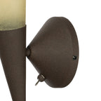 Lucande Alva wall light, rust, glass, height 11.34 inches