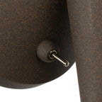 Lucande Alva wall light, rust, glass, height 11.34 inches