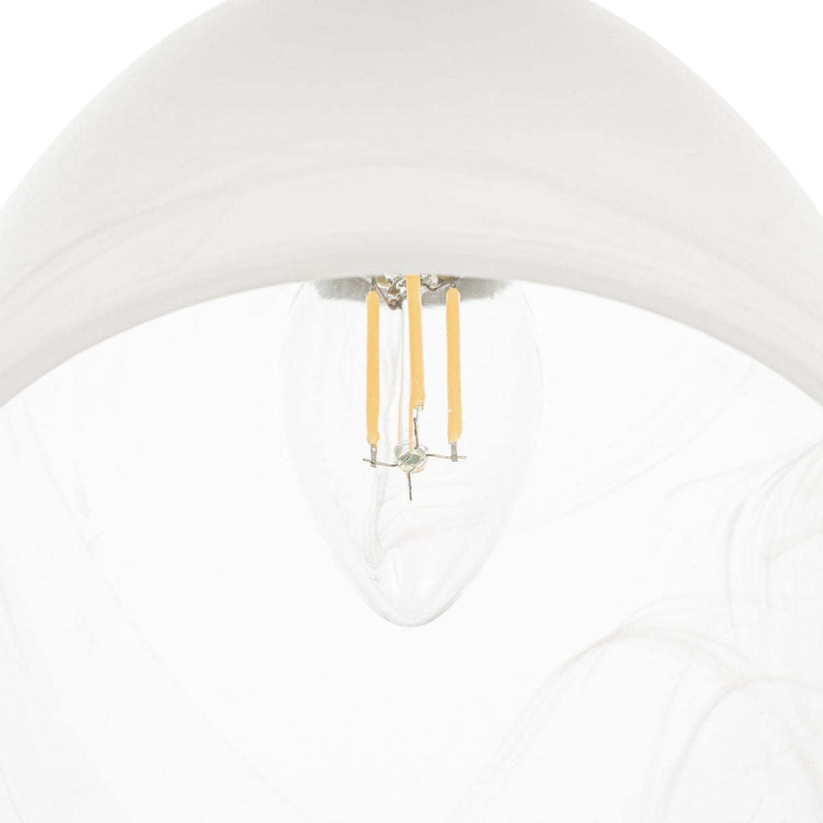 Lucande Della ceiling light, black, 19.6 in, 3-bulb, glass