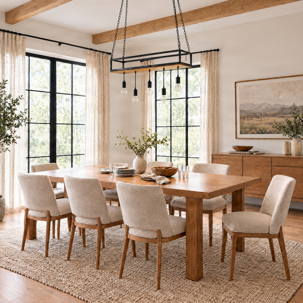 Kirista 39 1/2" Black Pendant Light