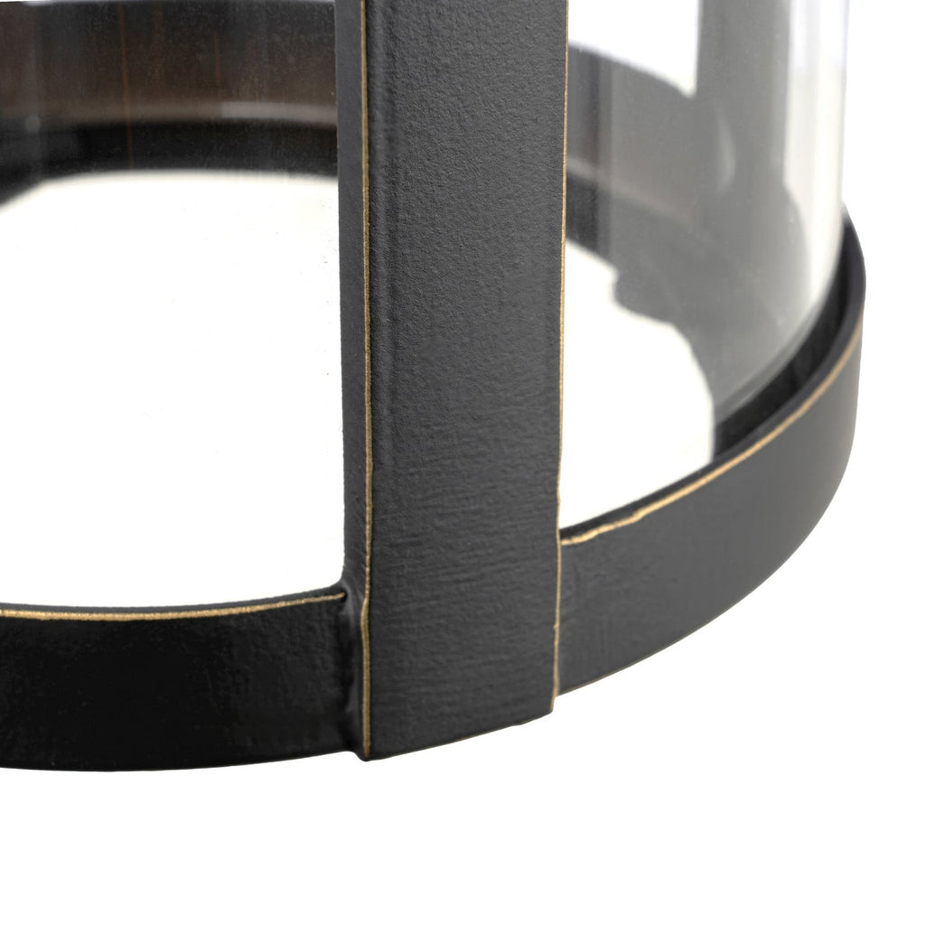 Lucande Ethan outdoor wall light, black, 11.6 in, metal