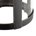 Lucande Ethan outdoor wall light, black, 11.6 in, metal