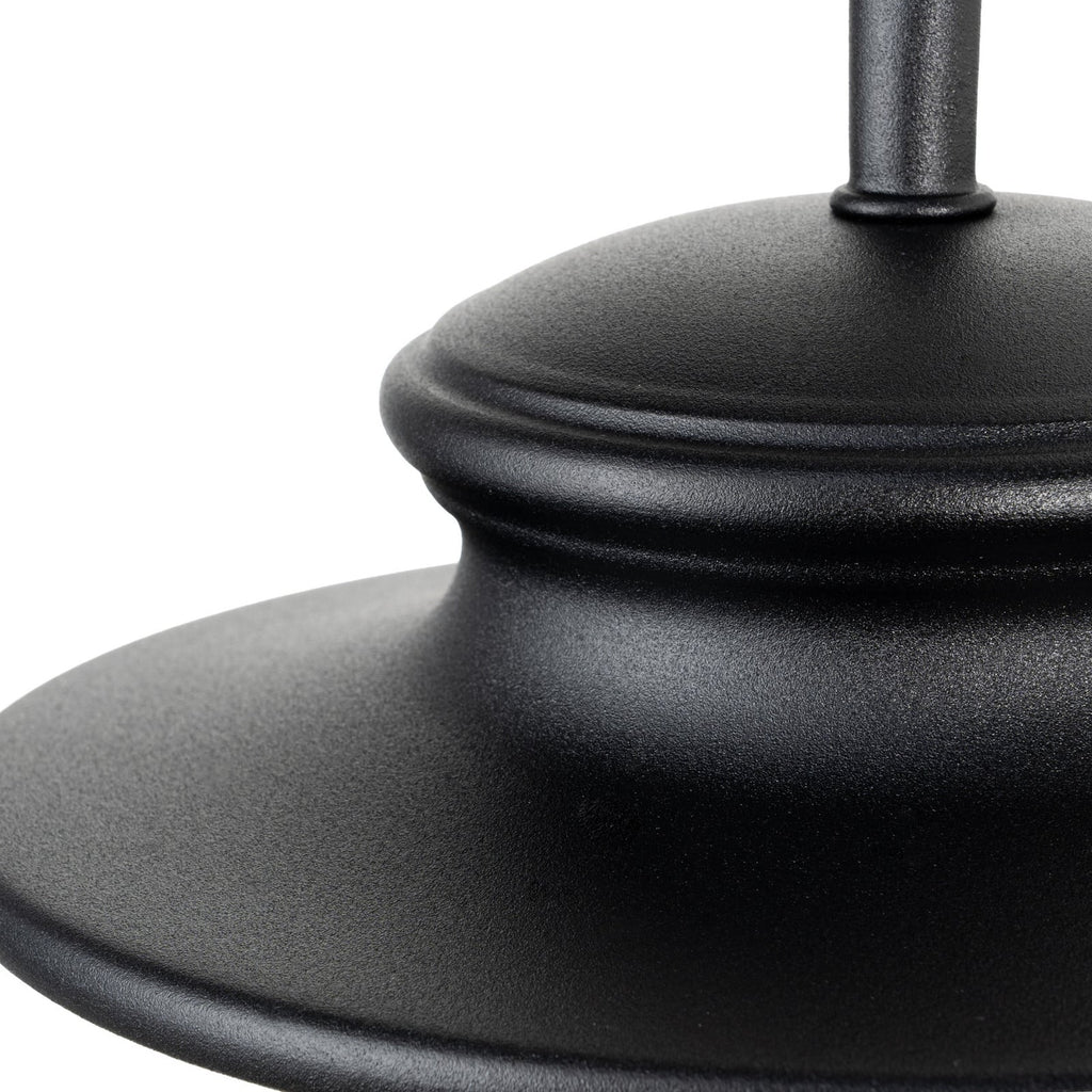 Lucande Oliver outdoor wall light, black, 11.7 in, metal