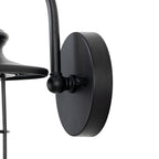 Lucande Oliver outdoor wall light, black, 11.7 in, metal