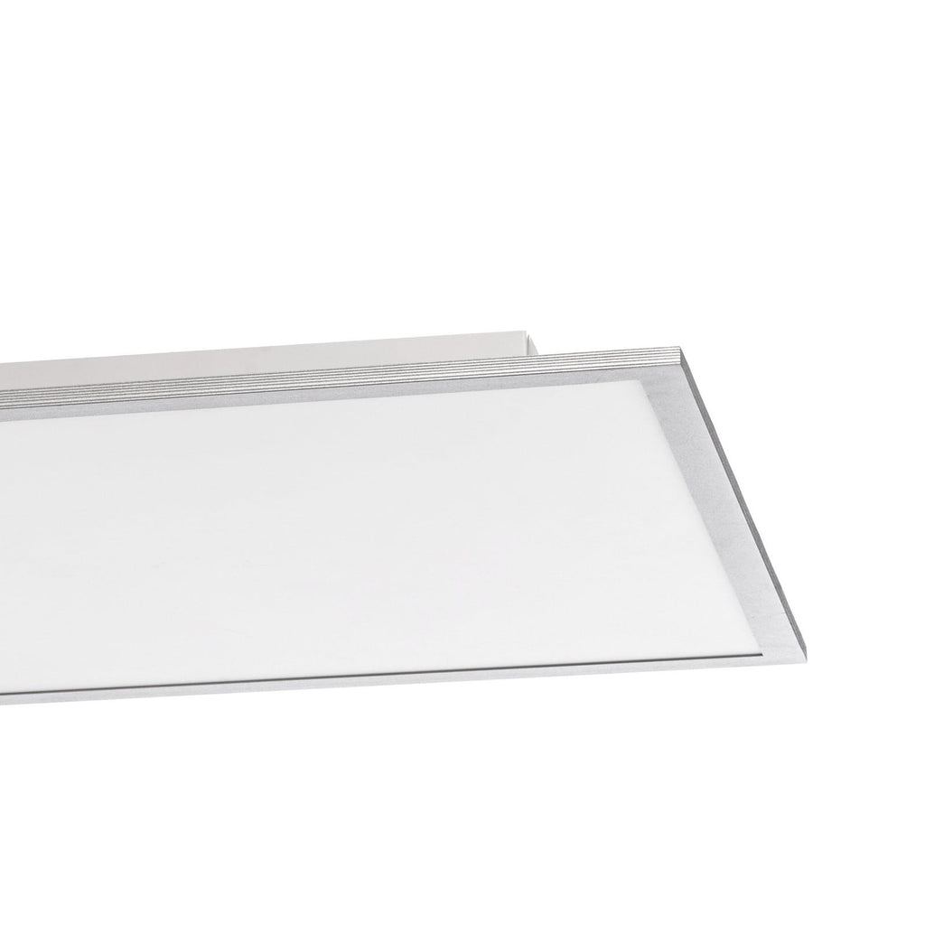 Lucande Livel LED panel, 3,000K, 24.41 in x 24.41 in, silver
