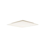 Lucande Livel LED panel, 3,000K, 24.41 in x 24.41 in, silver