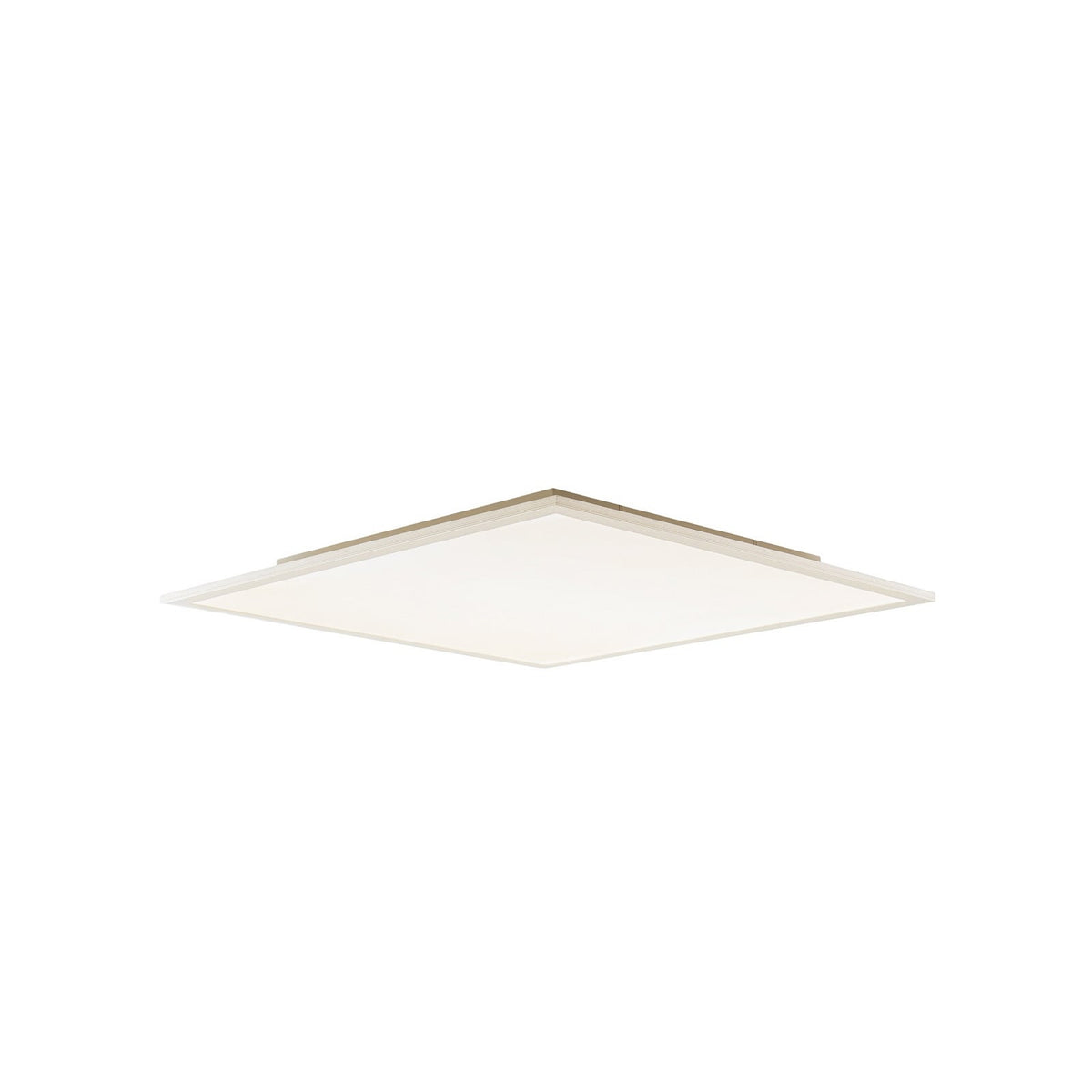 Lucande Livel LED panel, 3,000K, 24.41 in x 24.41 in, silver