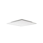 Lucande Livel LED panel, 3,000K, 24.41 in x 24.41 in, silver