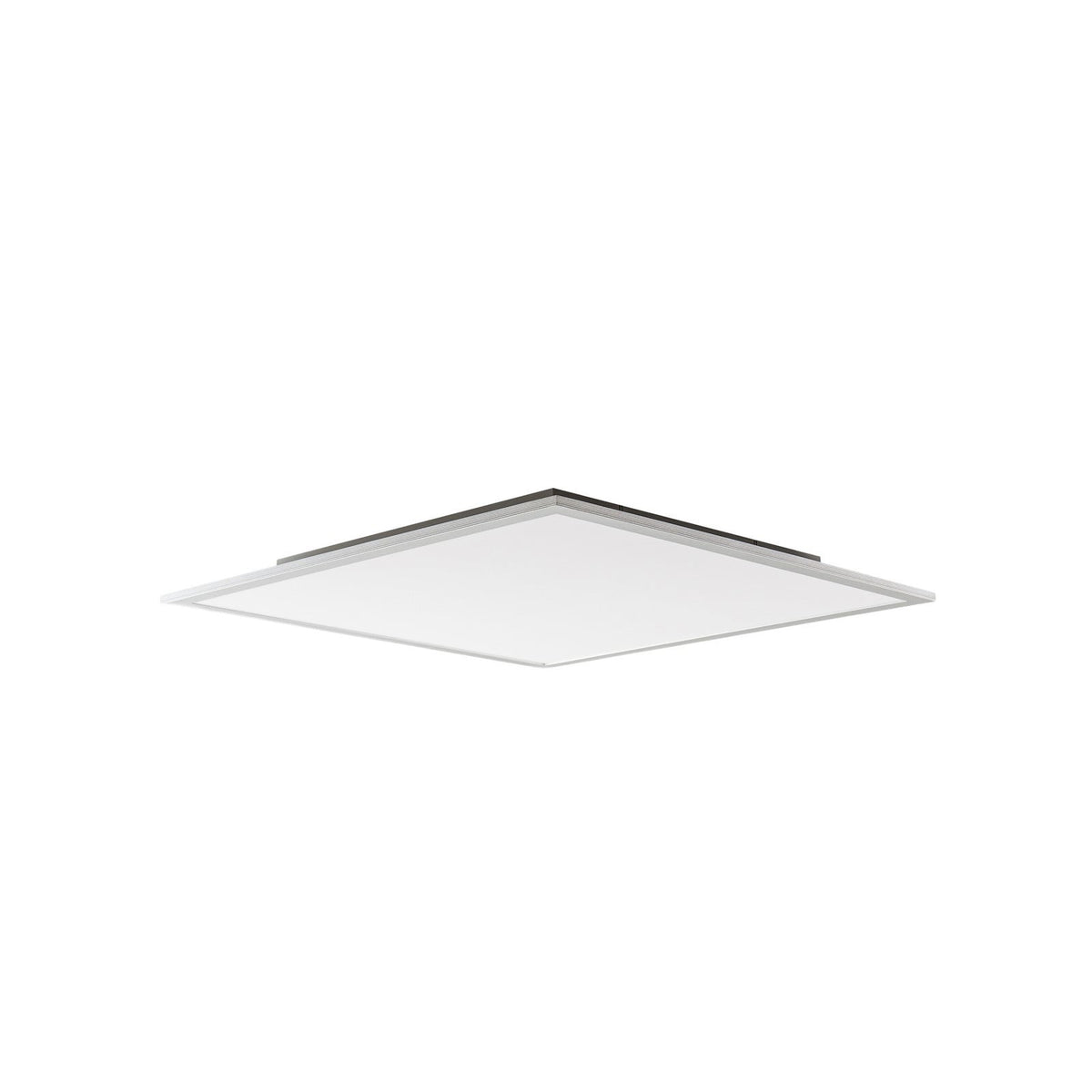 Lucande Livel LED panel, 3,000K, 24.41 in x 24.41 in, silver