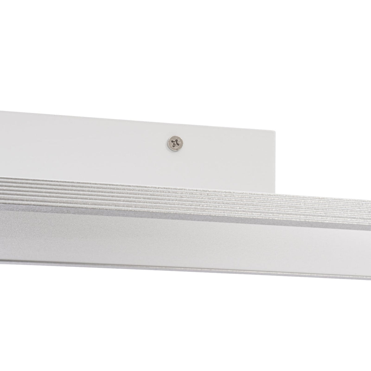 Lucande Livel LED panel, 3,000K, 47.24 in x 11.81 in, silver