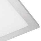 Lucande Livel LED panel, 3,000K, 47.24 in x 11.81 in, silver