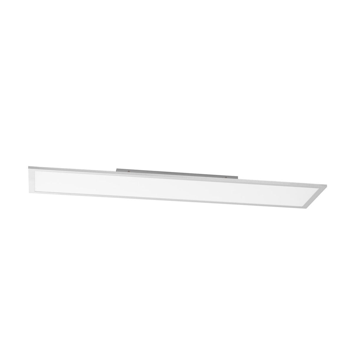 Lucande Livel LED panel, 3,000K, 47.24 in x 11.81 in, silver
