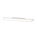 Lucande Livel LED panel, 3,000K, 47.24 in x 11.81 in, silver