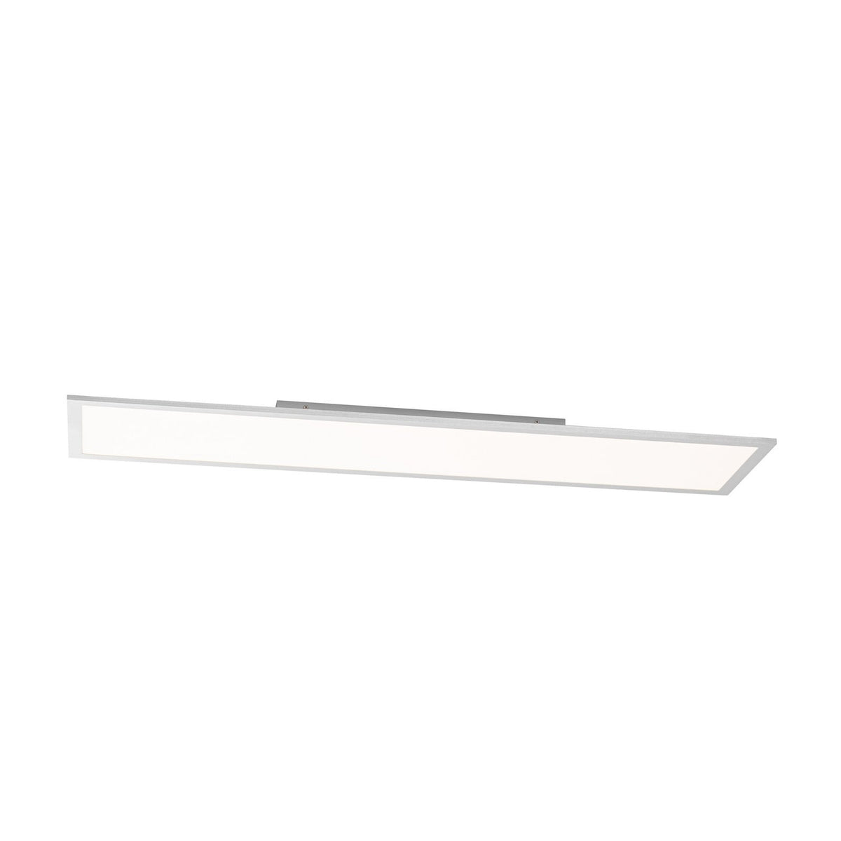 Lucande Livel LED panel, 3,000K, 47.24 in x 11.81 in, silver