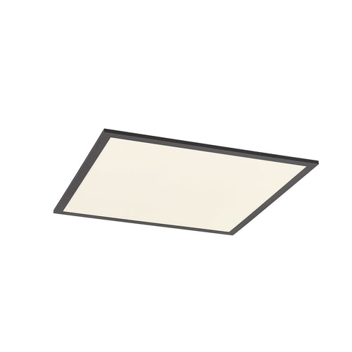 Lucande Nelios LED panel, 24.41 in x 24.41 in, black, CCT