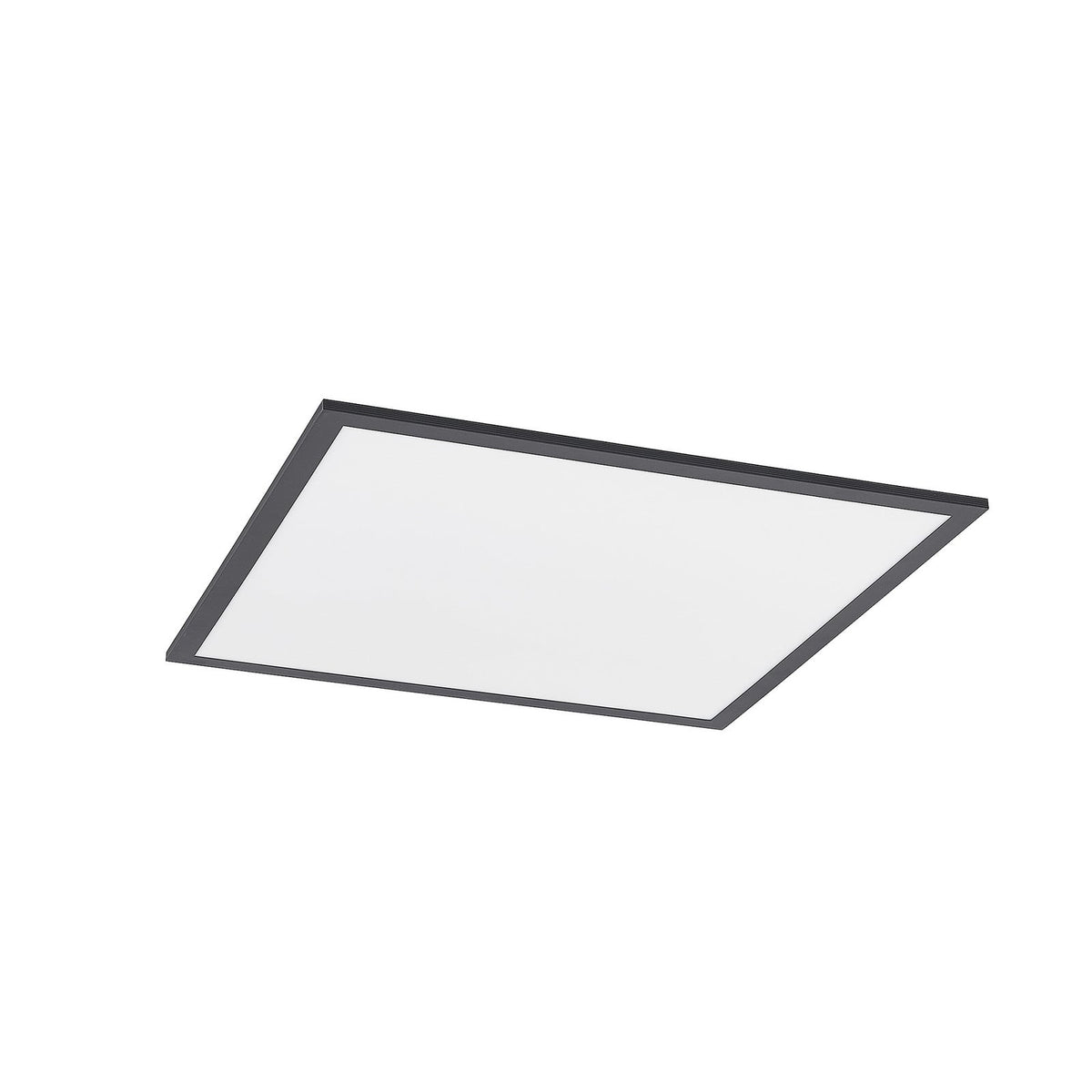 Lucande Nelios LED panel, 24.41 in x 24.41 in, black, CCT