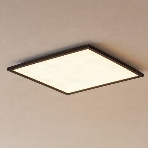 Lucande Nelios LED panel, 24.41 in x 24.41 in, black, CCT